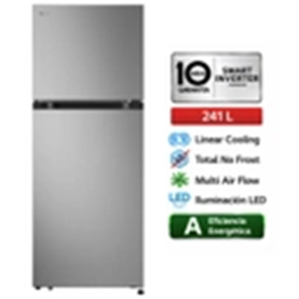 Refrigeradora LG 241L No Frost VT24BPY Plateado