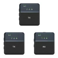 Doble Micrófono Solapa Inalámbrico Recargable Tipo C y Jack 3.5mm SX9
