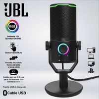 MICRÓFONO JBL QUANTUM STREAM STUDIO USB  RGB BLACK
