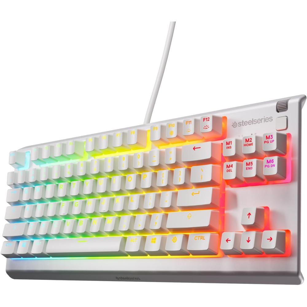 (REACONDICIONADO) TECLADO ALÁMBRICO APEX 3 TKL STEELSERIES | BLANCO