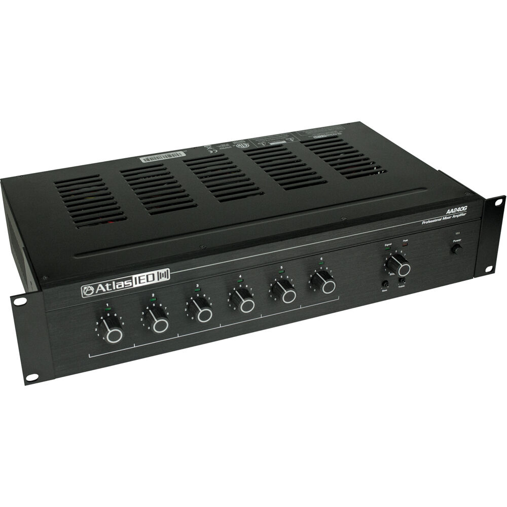 AtlasIED Amplificador Mezclador AA240G 240W 6 Canales