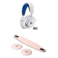 STEELSERIES NOVA BOOSTER PACK ARCTIS NOVA 7 INALÁMBRICO MULTISISTEMA + ROSE QUARTZ HEADBAND | BLANCO