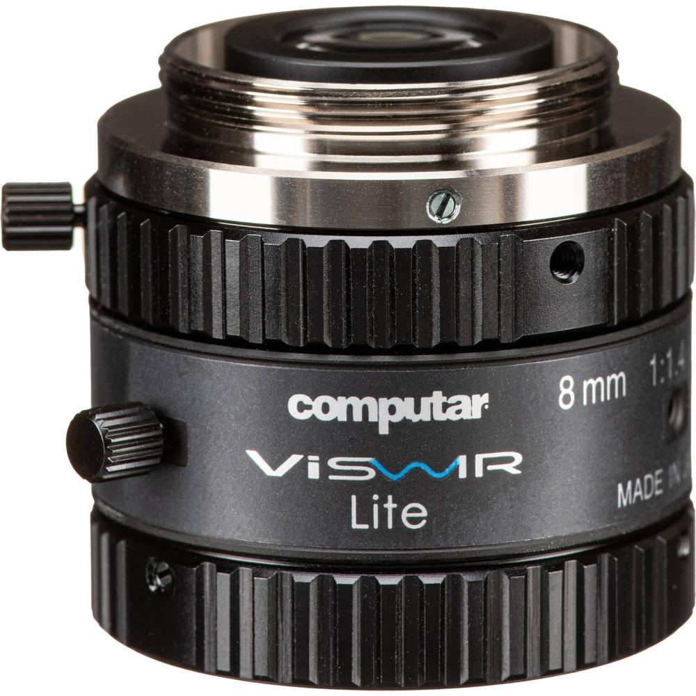 Computar C-Mount 8mm ViSWIR Lite Lente Fija para Cámaras SWIR hasta 1.5MP, Iris y Enfoque