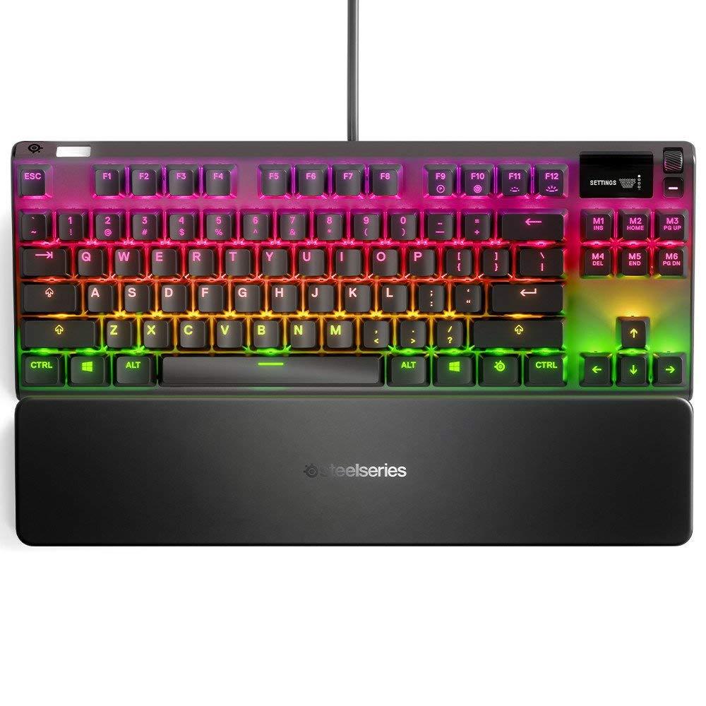 TECLADO ALÁMBRICO MECÁNICO USB APEX 7 TKL STEELSERIES | RGB