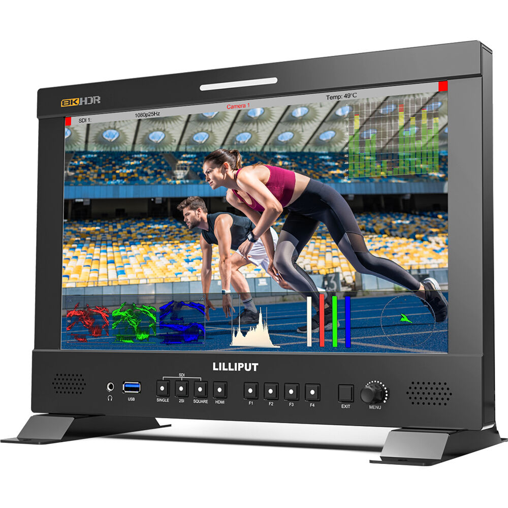 Lilliput Monitor Q13-8K 13.3"" 3840 x 2160 12G-SDI con V-Mount, Soporte HDR y 8K