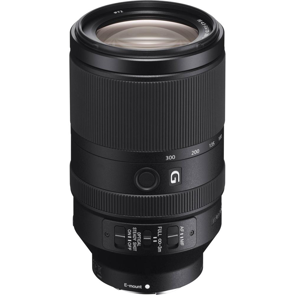 Sony Lente Telefoto Zoom FE 70-300mm f/4.5-5.6 G OSS - E-Mount, Estabilización de Imagen,