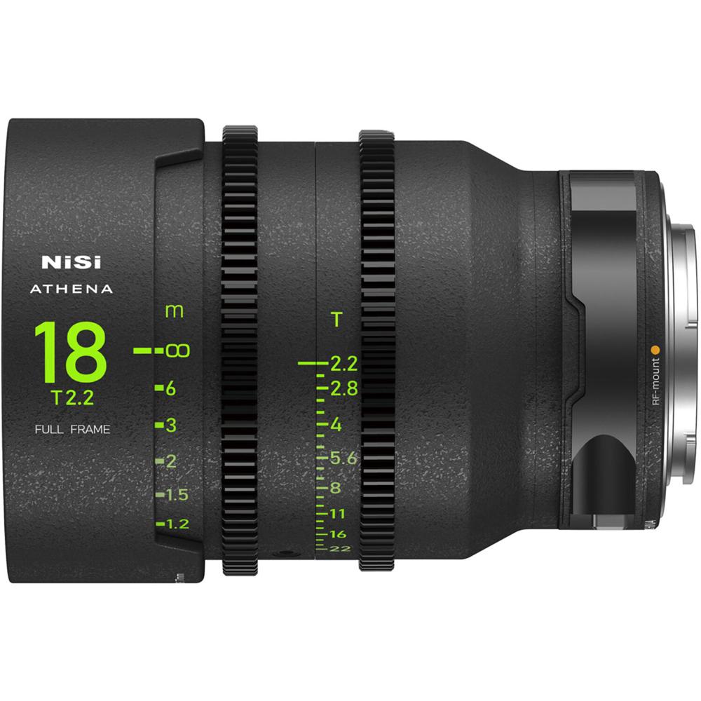 NiSi ATHENA PRIME 18mm T2.2 Lente Full-Frame para Canon RF con Montura para Filtros Drop-I