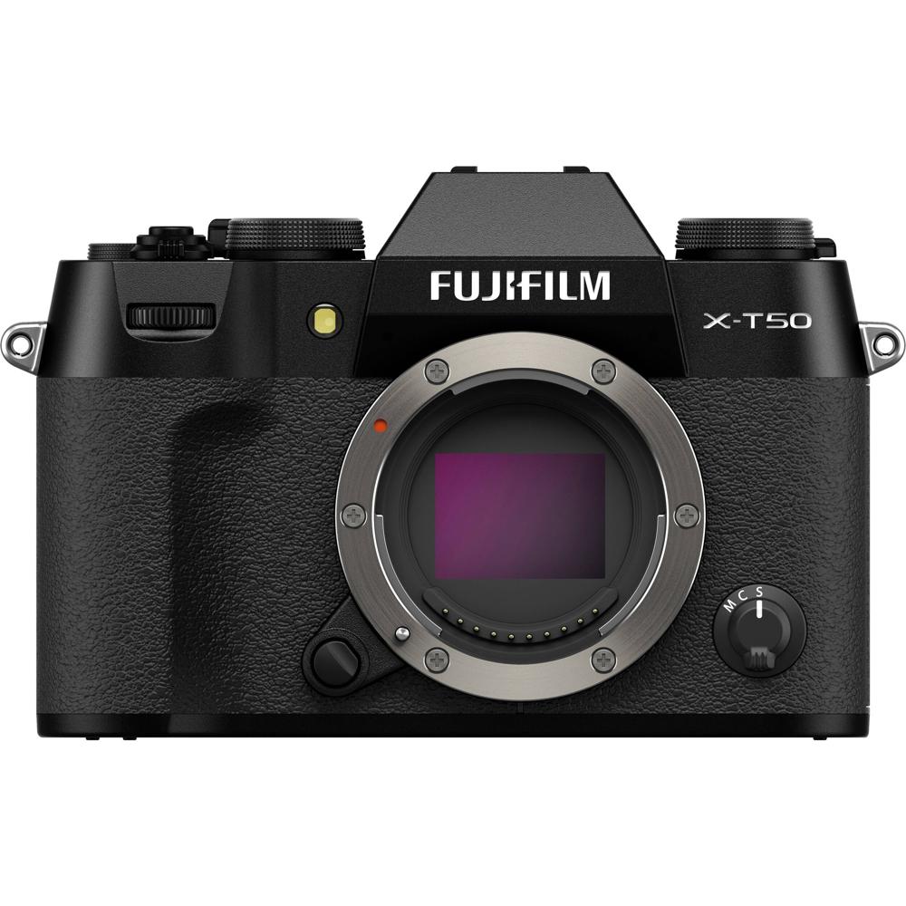FUJIFILM X-T50 Cámara Mirrorless Negra con Sensor APS-C de 40.2MP, Procesador X-Processor