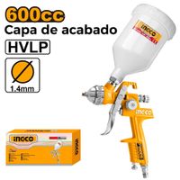 PISTOLA PARA PINTAR DE GRAVEDAD INGCO 600CC ASG1061
