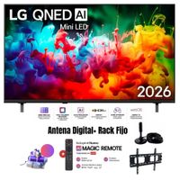 Televisor Smart TV LG 55'' MINILED QNED UHD 4K 55QNED65BSA 2026 - Ant - Rack Fijo