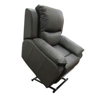 Sillon Berger Reclinable Con Elevador Electrico y Masajeador - Marron