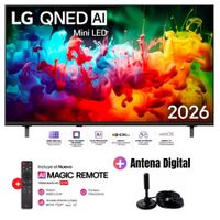 Televisor Smart TV LG 55'' MINILED QNED UHD 4K 55QNED65BSA 2026 - Antena Digital