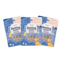 Delicias de Pechuga de Pato y Vacuno Dentitoy Gourmet Bolsa 4 unid Pack x 3