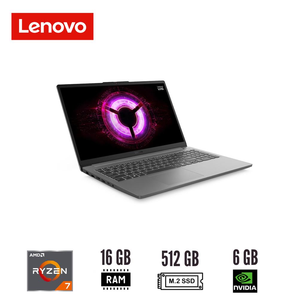 Notebook Lenovo LOQ 15ARP10E 15.6 FHD IPS AMD Ryzen 7 7735HS 16GB RAM 512GB SSD RTX 3050