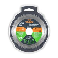 Disco de diamante de 4INCH x 1.6 mm rin continuo TRUPER 11578