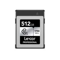 Memoria CFexpress Lexar Professional 512GB Type B - Silver Series - R1750mb - W1300mb