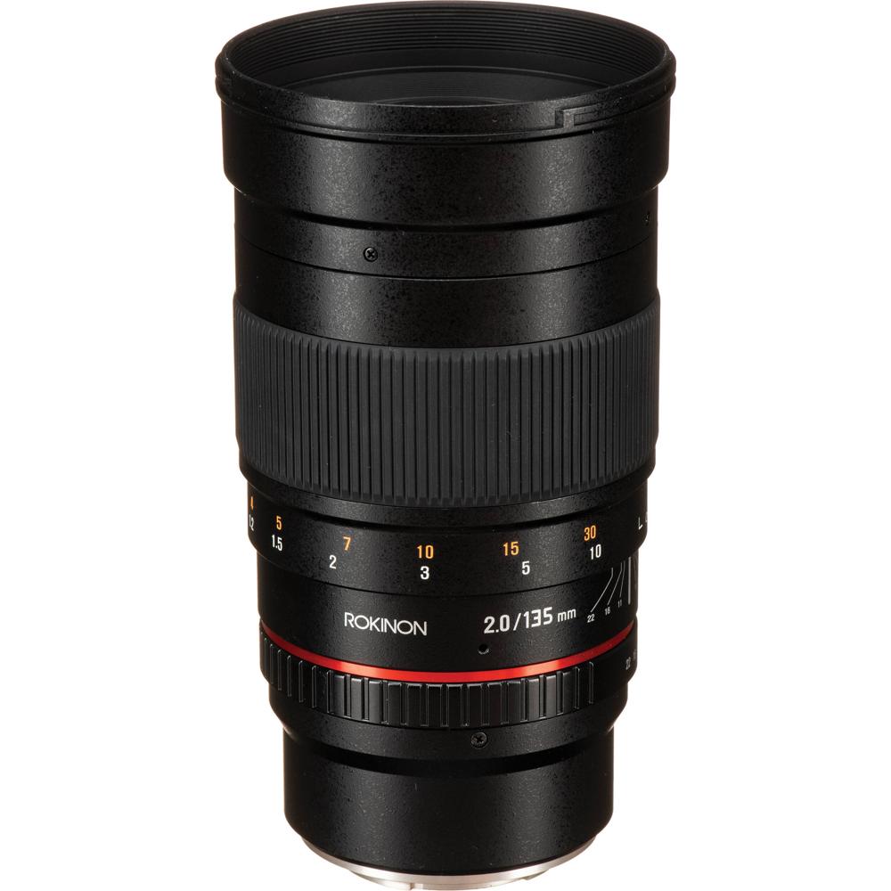 Rokinon 135mm f/2.0 ED UMC Lens Fujifilm X Mount - Teleobjetivo Manual, Abertura f/2.0, Di
