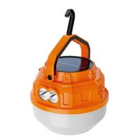 Foco Linterna LED Recargable Solar y USB 100W para Camping y Emergencias Naranja