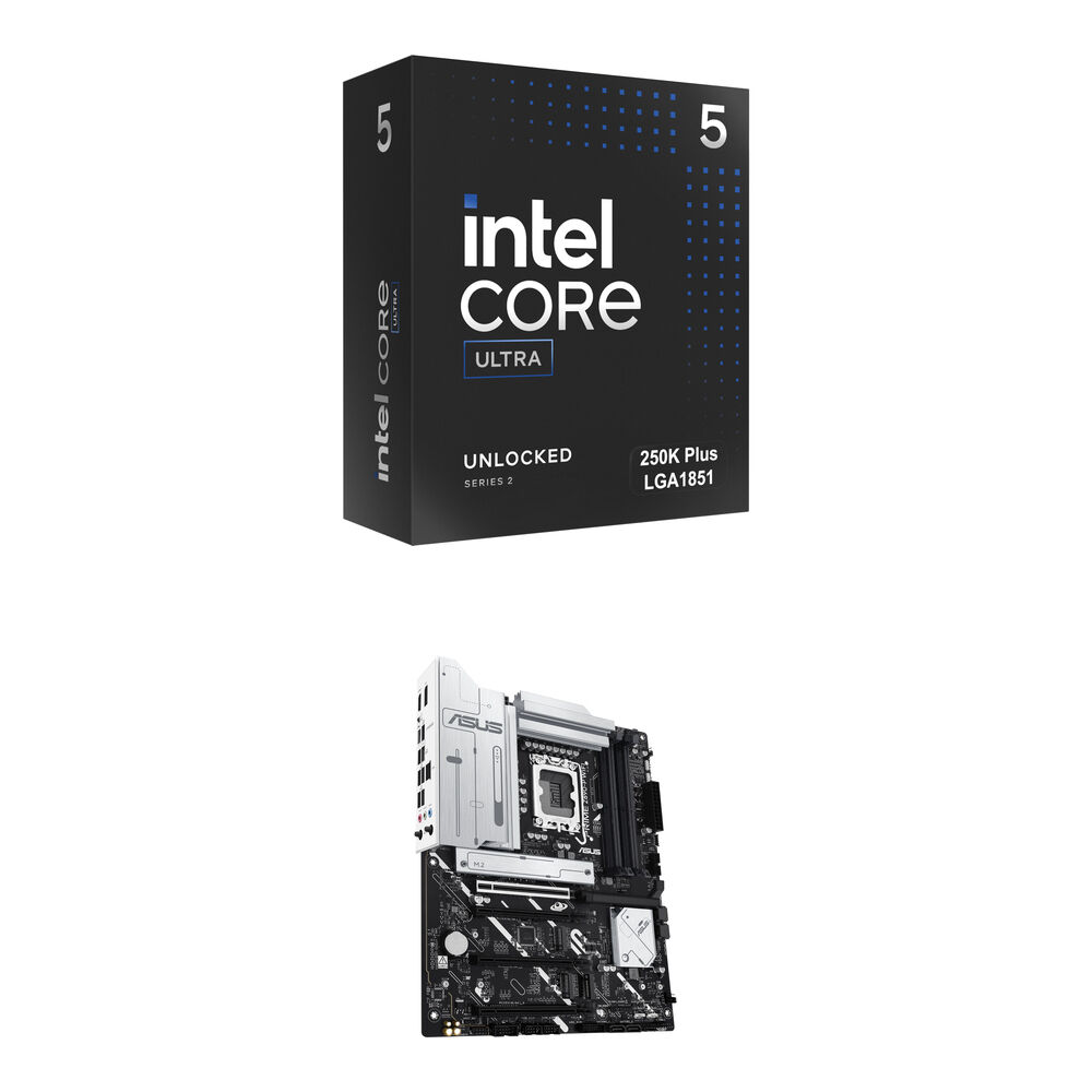 Intel Core Ultra 5 250K Plus Procesador 4.2 GHz + ASUS PRIME Z890-P WIFI Placa Base ATX, 1