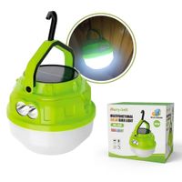 Foco Linterna LED Recargable Solar y USB 100W para Camping y Emergencias Verde