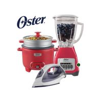 Combo Oster Licuadora 1.5LT - Olla Arrocera 1.8 LT- Plancha a Vapor