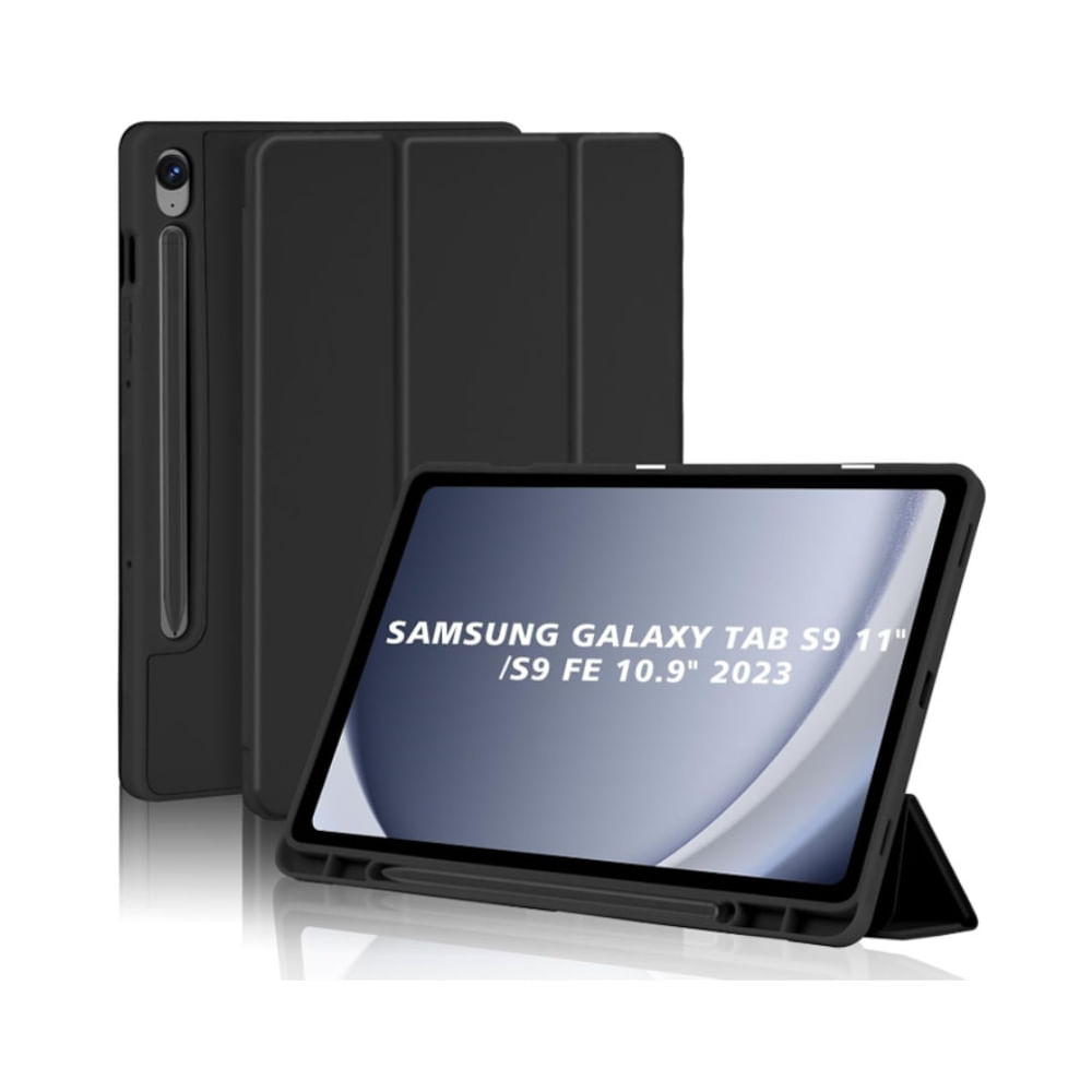 Case Protector Folio Cover Porta Pencil Samsung Tab S9 - Negro