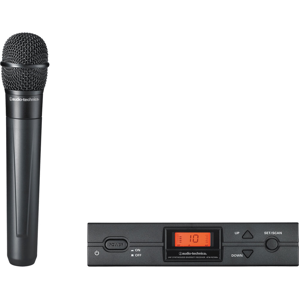 Audio-Technica Sistema de Micrófono Inalámbrico ATW-2120c con Transmisor de Mano Cardioi