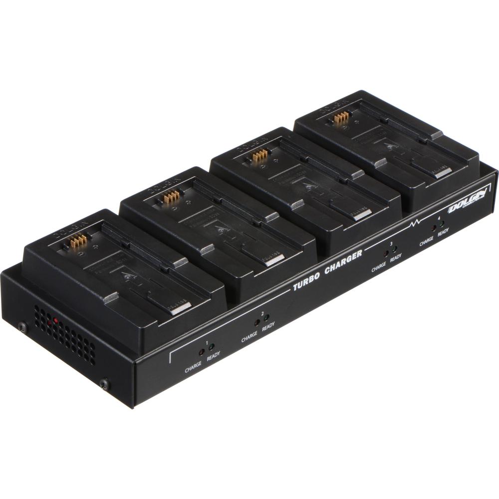 Dolgin Engineering TC40 Cargador de Baterías Cuádruple para Panasonic VBD58, VBR118G, VB
