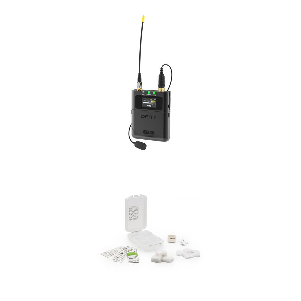 Deity Microphones Theos DBTX Transmisor Inalámbrico Digital con Micrófono Lavalier Omni