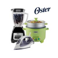 Combo Oster Licuadora - Olla Arrocera 1.8 LT - Plancha a Vapor