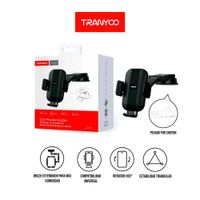 TRANYOO T-Z17 SOPORTE AUTO PARA CELULAR 360 NEGRO UNIVERSAL