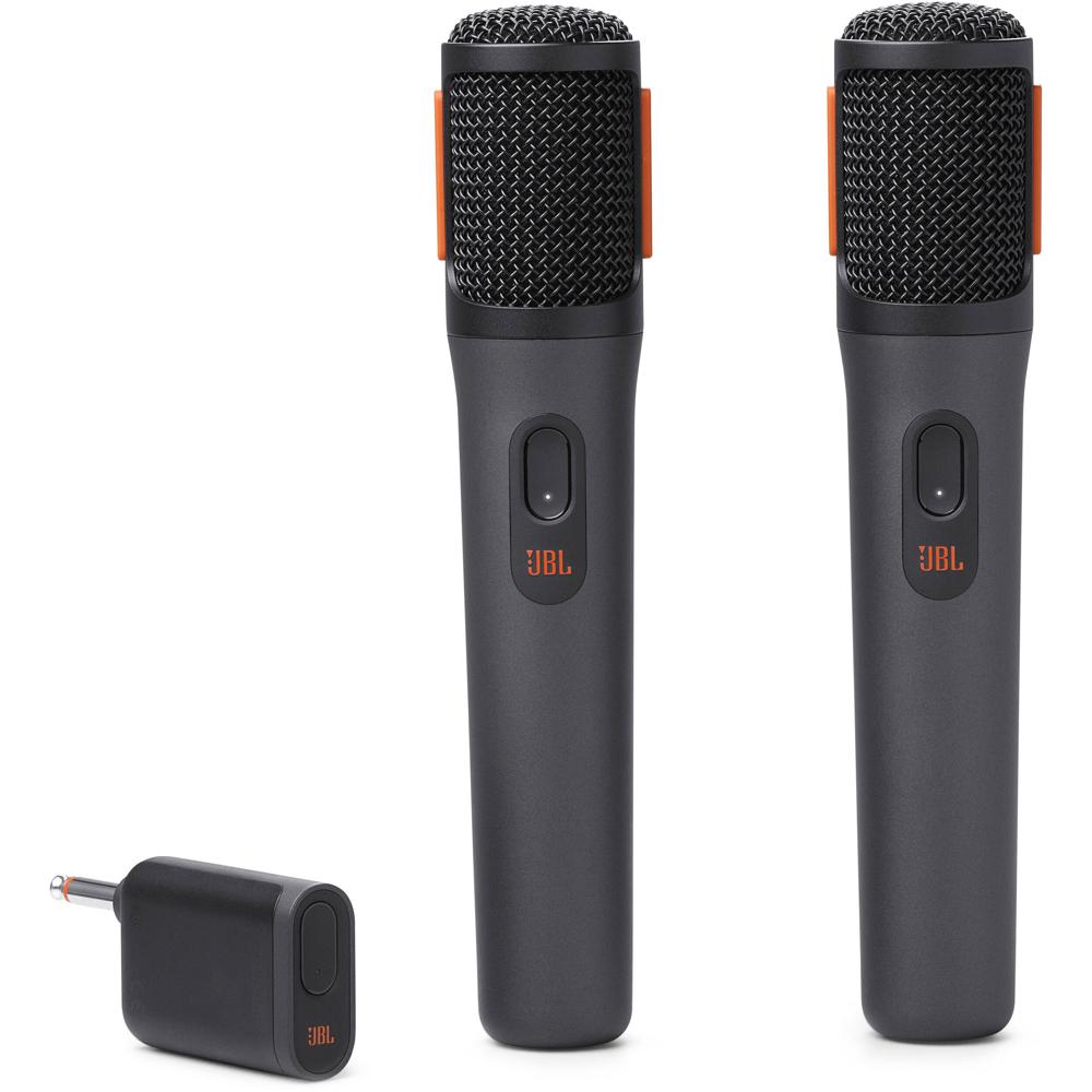 JBL Sistema de Micrófono Inalámbrico de Mano para Dos Personas PartyBox - 2.4 GHz, Mics