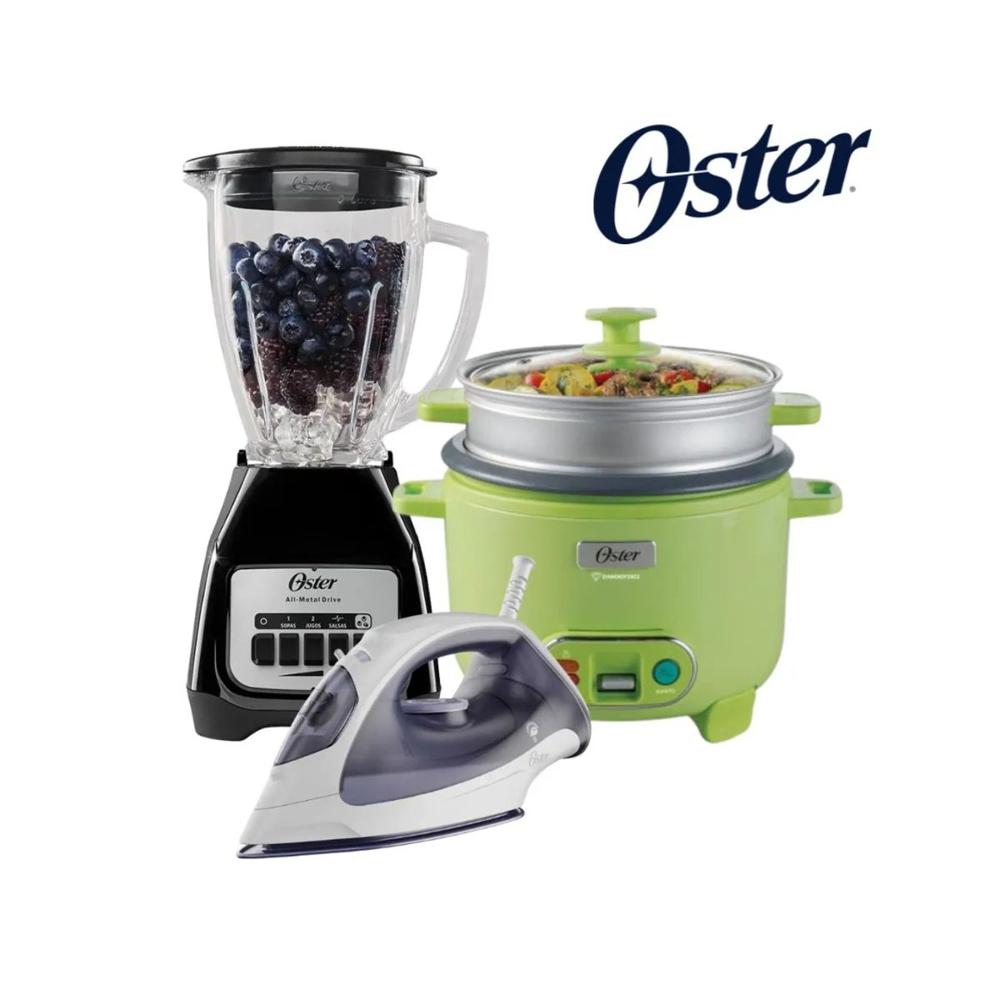 Combo Oster Licuadora 1.5Lt  - Olla Arrocera 1.8 LT - Plancha