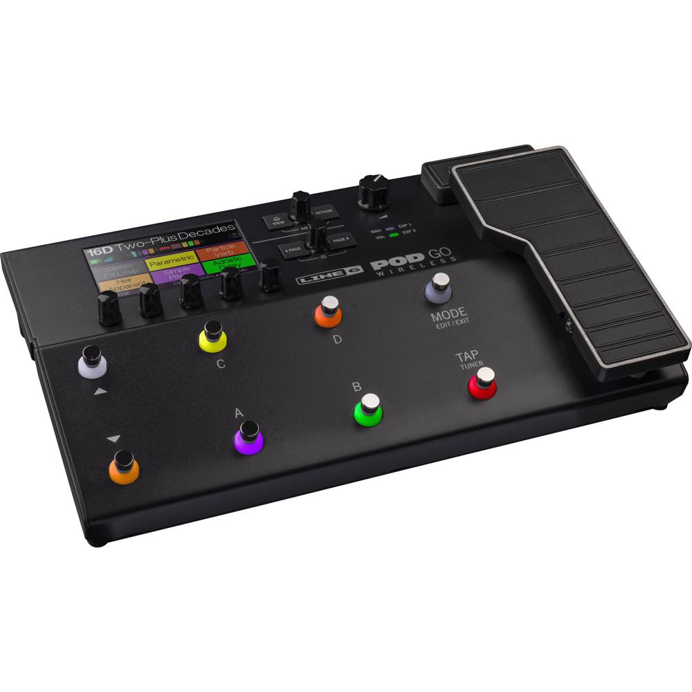 Line 6 POD Go Wireless Procesador de Efectos para Guitarra con Transmisor G10TII, Más de