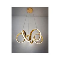LÁMPARA DECORATIVA FLOR COLGANTE DORADO - TRILUX