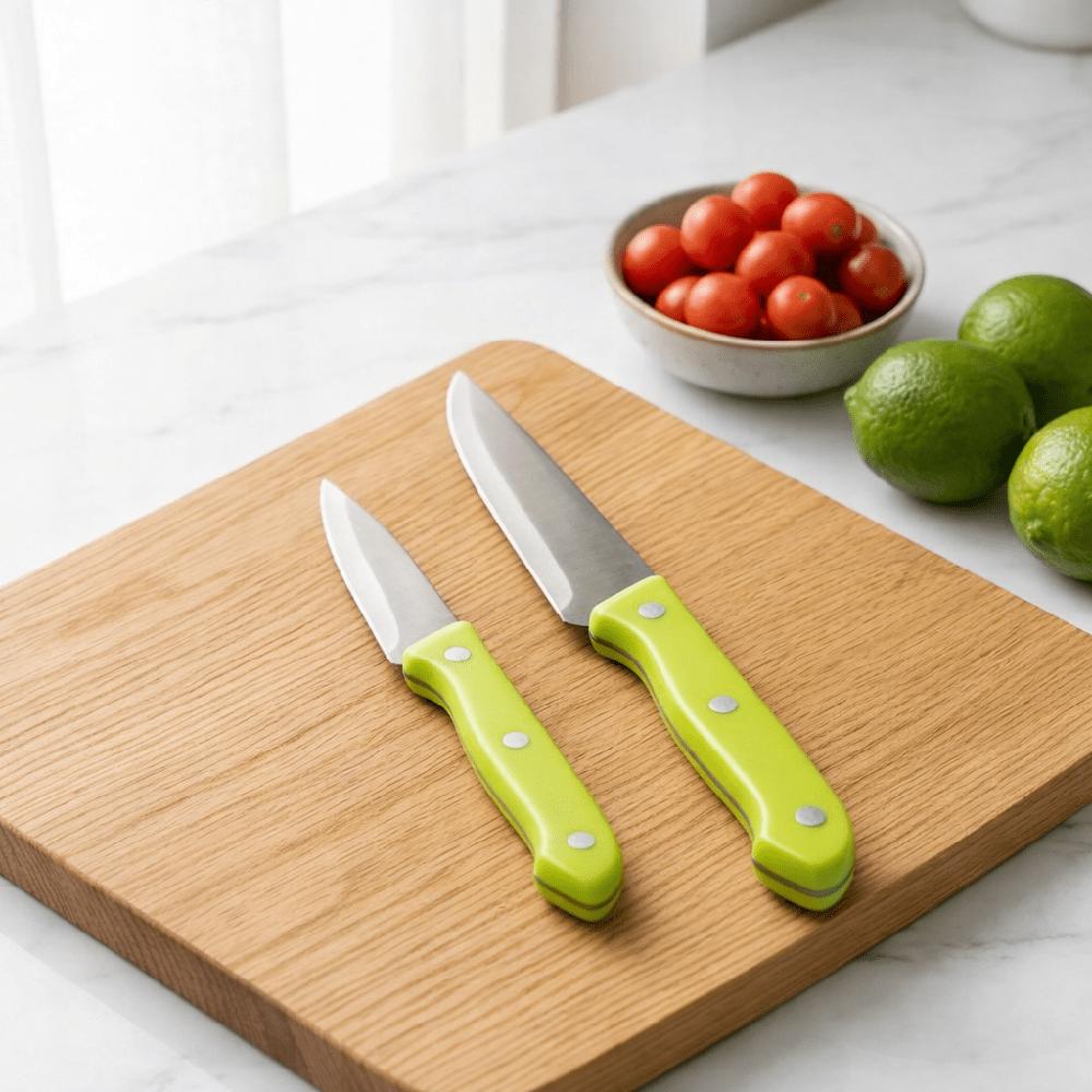 SET 2 CUCHILLOS COLOR VERDE