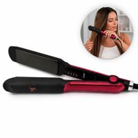 Plancha de Pelo NHS-870 Alisador Profesional para Cabello Cerámica 220C - Rojo