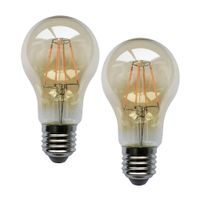 Pack X 2 Foco LED Bulbo Ambar 5.5W Luz Cálida Orange