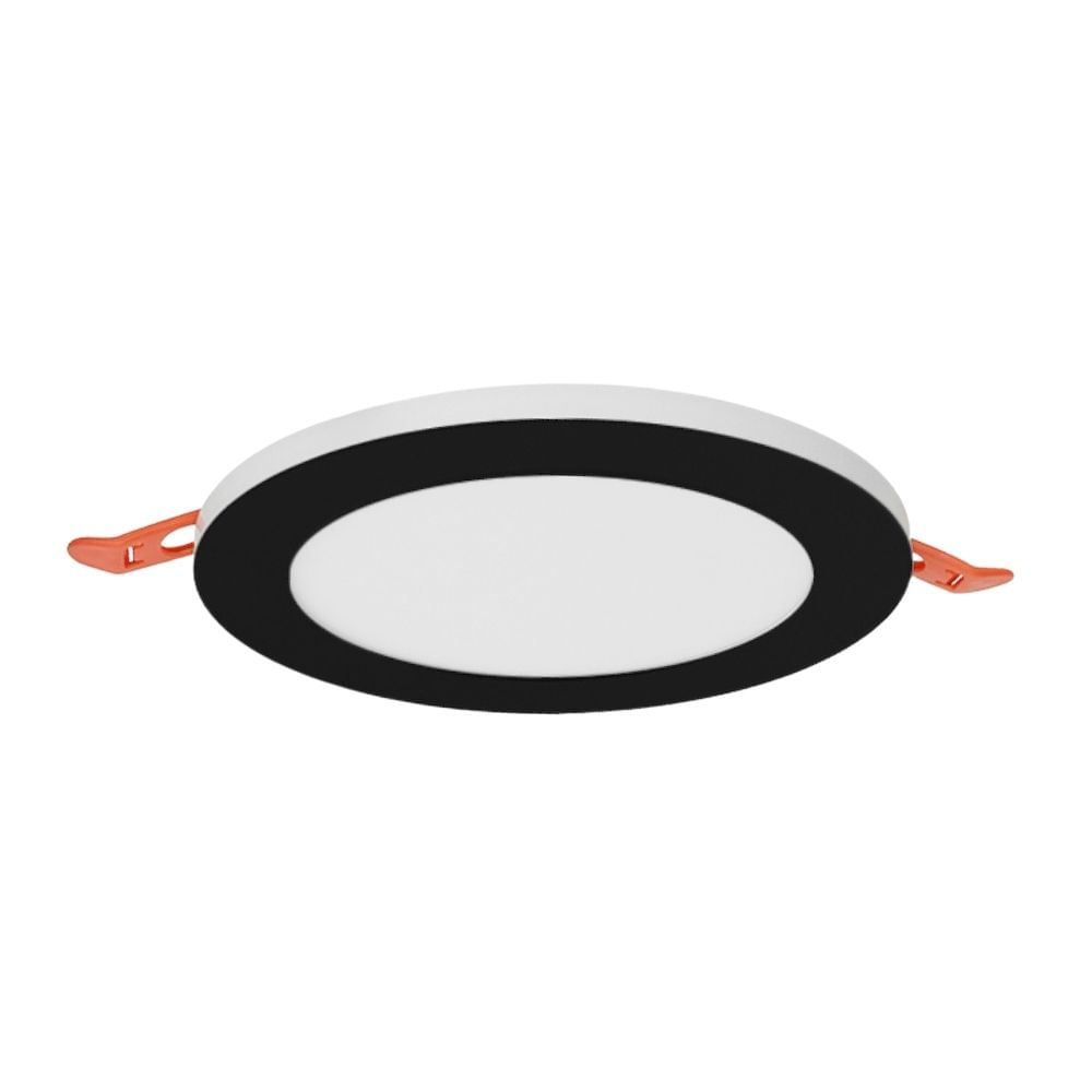 Downlight Led Slim Emp Redondo Negro 15+3W Luz Cálida Orange