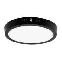 Downlight Led Adosable Redondo Negro 18W 3cct Orange