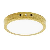 Downlight Led Adosable Redondo Wood 18W 3cct Orange