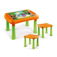 Mesa Polinplast Unisex Kid Decorada + 2 Bancos
