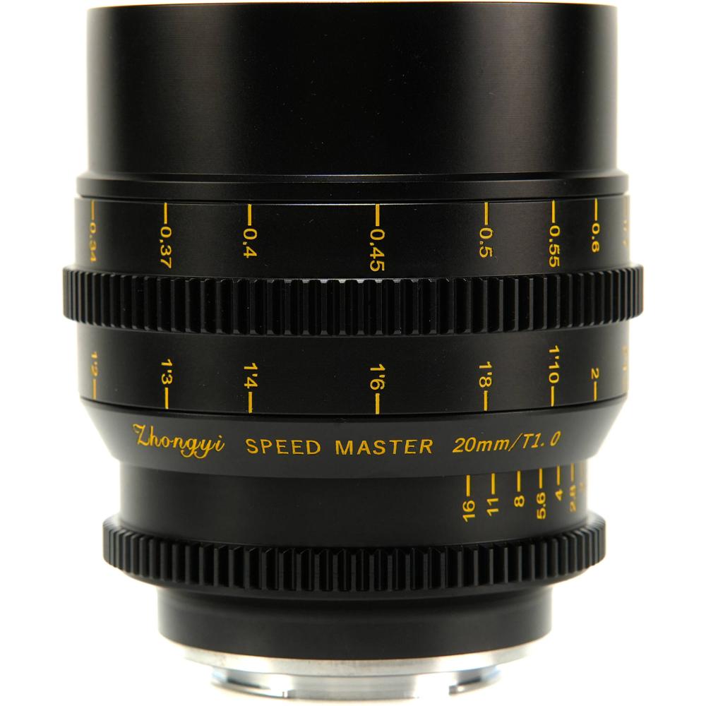 Mitakon Zhongyi Speedmaster S35 20mm T1 Cine Lens Canon RF - Apertura T1, Cobertura Super3