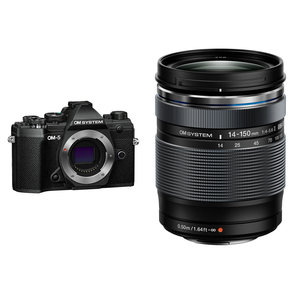 OM SYSTEM OM-5 Cámara Mirrorless con Lente Digital ED 14-150mm f/4-5.6 II