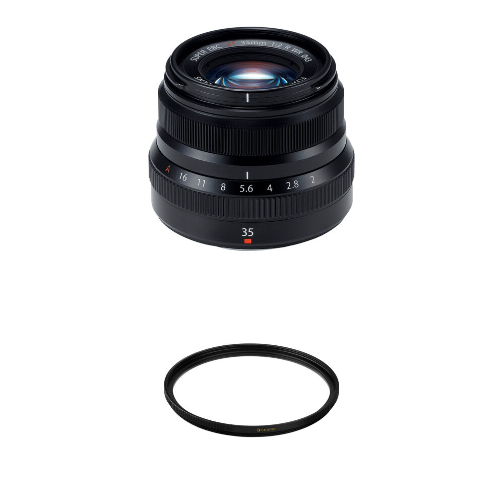 FUJIFILM XF 35mm f/2 R WR Lente con Filtro UV Chiaro Pro 43mm