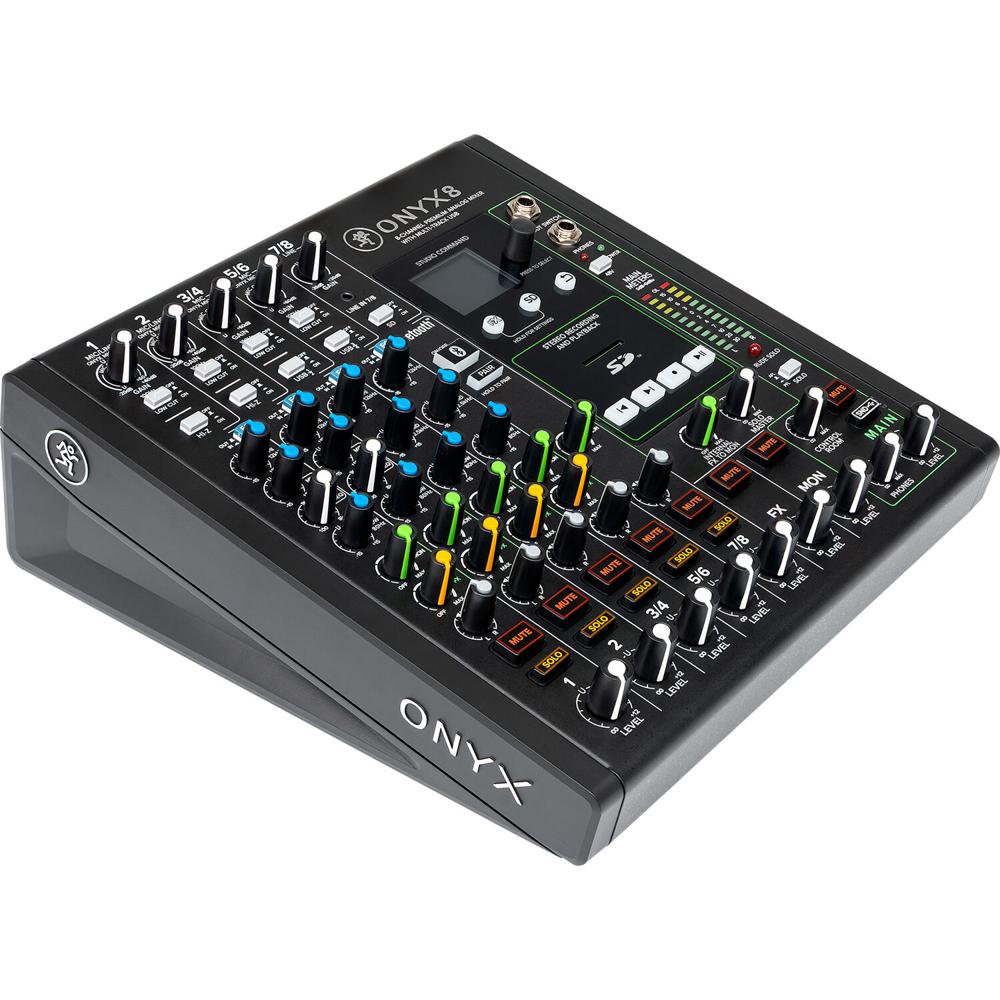 Mackie Onyx8 Mezclador Analógico de 8 Canales con USB Multitrack, Preamplificadores Onyx