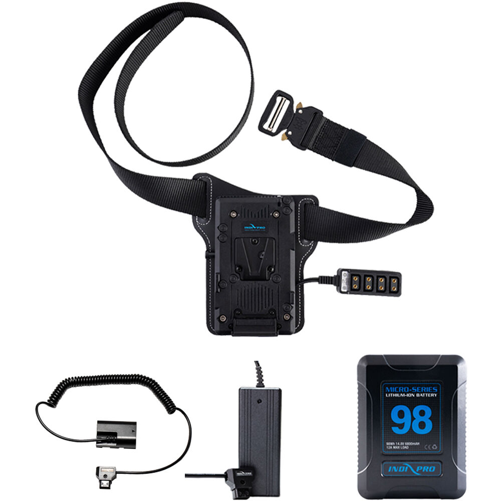 IndiPRO Kit de Batería V-Mount Micro-Series 98Wh para Cámaras LP-E6