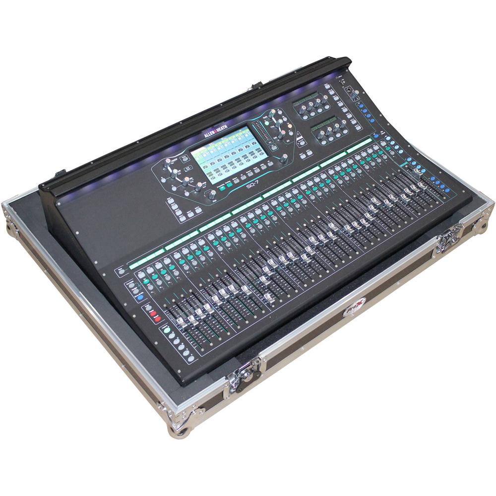 ProX Flight Case para Mezcladora Digital Allen & Heath SQ7 con Ruedas, Color Negro/Silver,