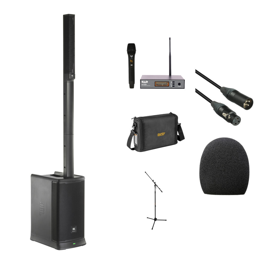 JBL EON ONE MK2 Sistema PA Portátil 1500W con Micrófono Inalámbrico y Accesorios