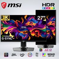 MONITOR GAMER MAG 271QP QD-OLED X28 WQHD 27 pulgadas 280hz 0.03ms HDR panel QD-OLED